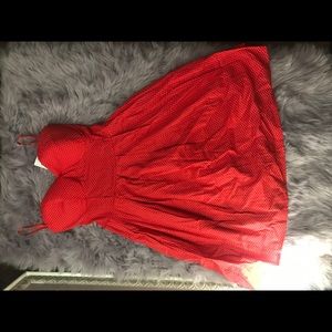 Red sweetheart dress